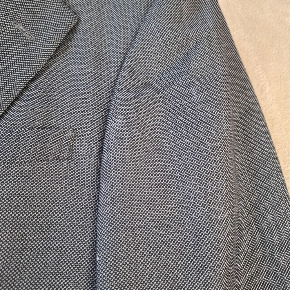 Vintage Polo Ralph Lauren Sport Coat Jacket Mens 44 Gray Check 2 Button USA 90s
